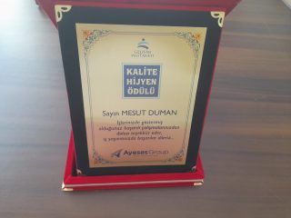 kalite hijyen odulu ayeses temizlik sirketi